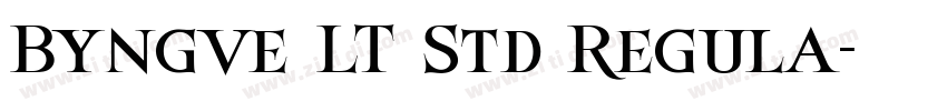 Byngve LT Std Regula字体转换